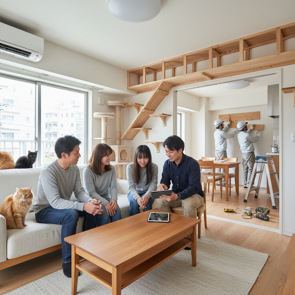 猫のためにリノベーション！キャットウォークを作る際の費用とポイント